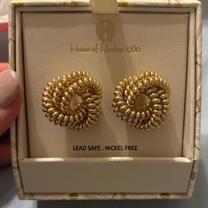 House of Harlow 1960 Gold Earrings